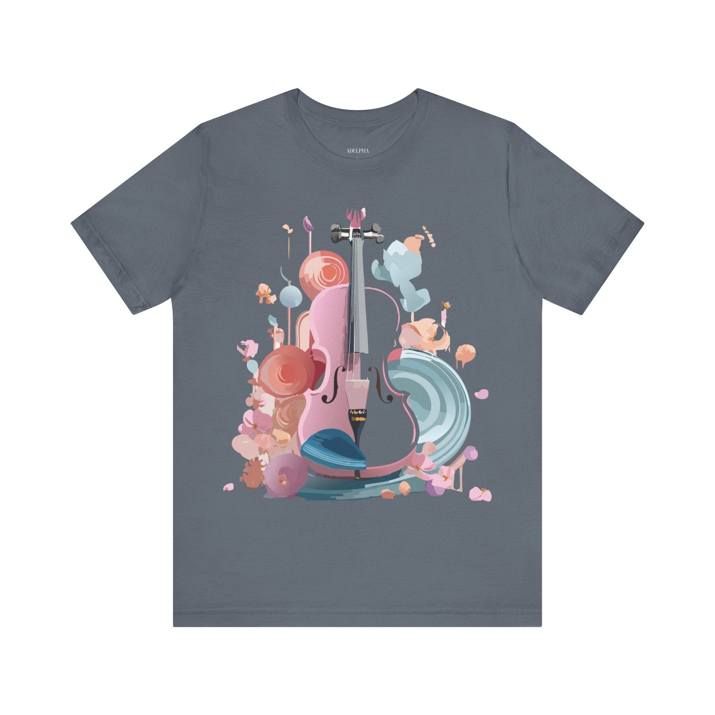 Adelpha Music Graphic T Shirt Unisex Short Sleeve Tee Vintage Inspired Artwork Edition
