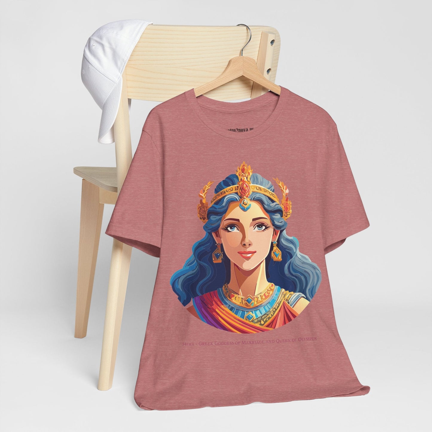 Hera Goddess Shirt Unisex Graphic Cotton Tee Featuring Original Retro2Nova Artwork