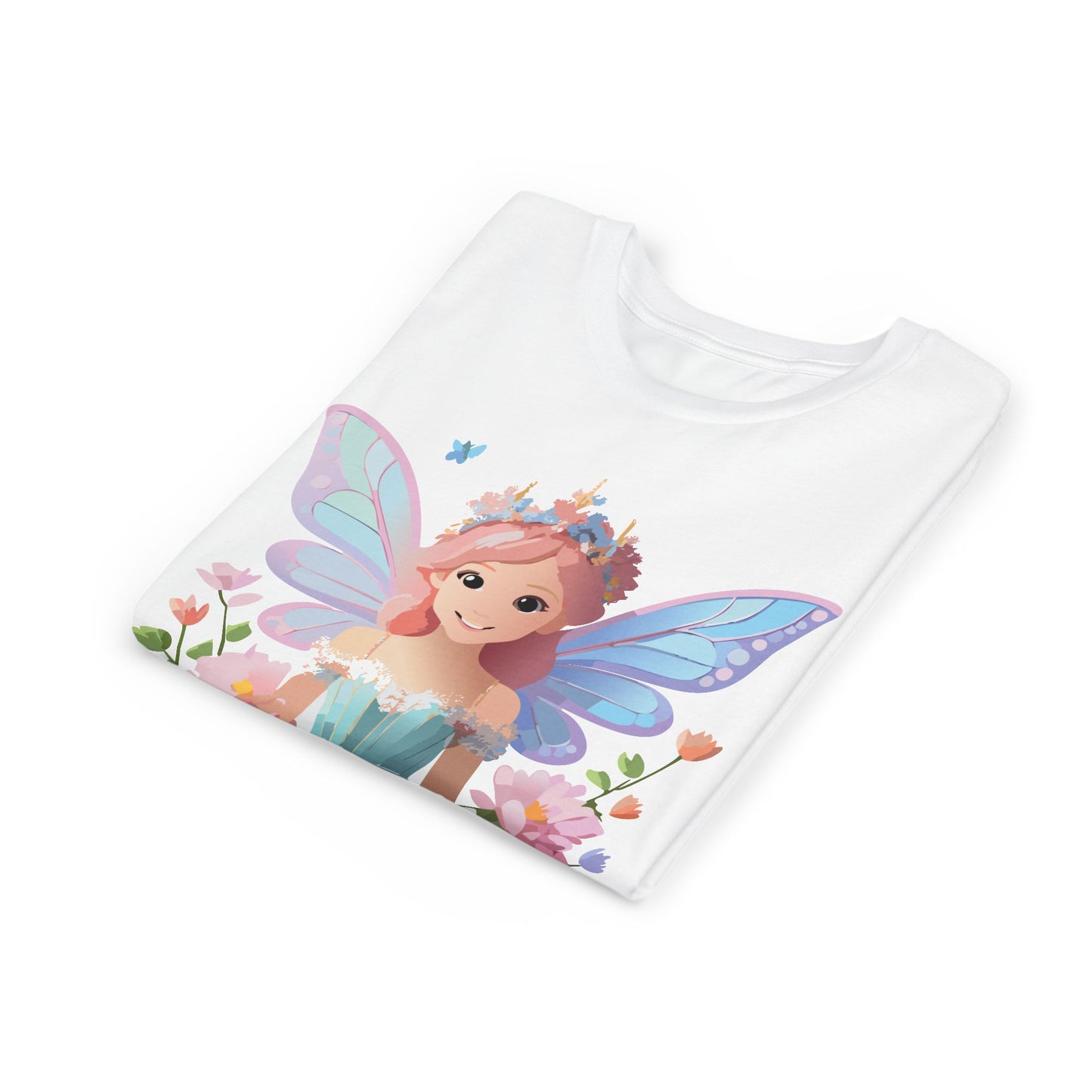 Enchanting Fairy Floral Youth Short Sleeve Tee - Perfect for Spring Celebrations (9-14)