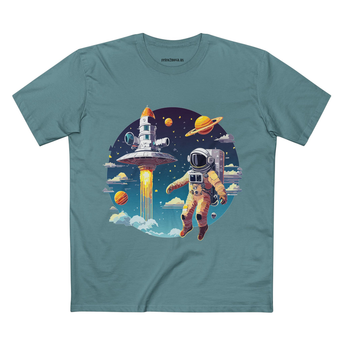 Cosmos Astronaut Graphic Tee Staple Unisex 100 Cotton Tee Shirt - CS-27