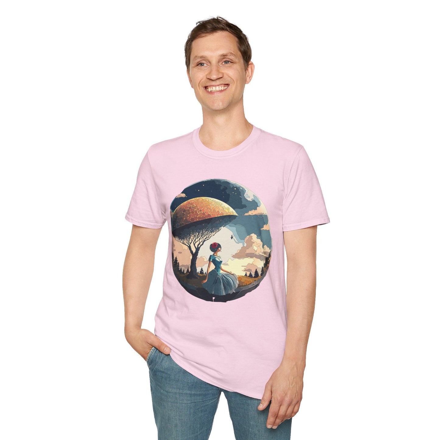 Womens Ladies Graphic T Shirts Art Design Shirt Gildan Softstyle 64000 Unisex Tee