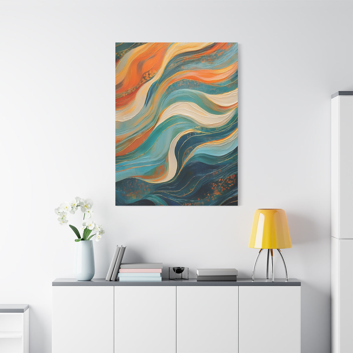 Abstract Oil Painting Print Canvas 20x24,20x30,24x30 24x32,24x36,30x40 32x48,36x48,40x60 Pine-Wood Inner Frame ABS-98