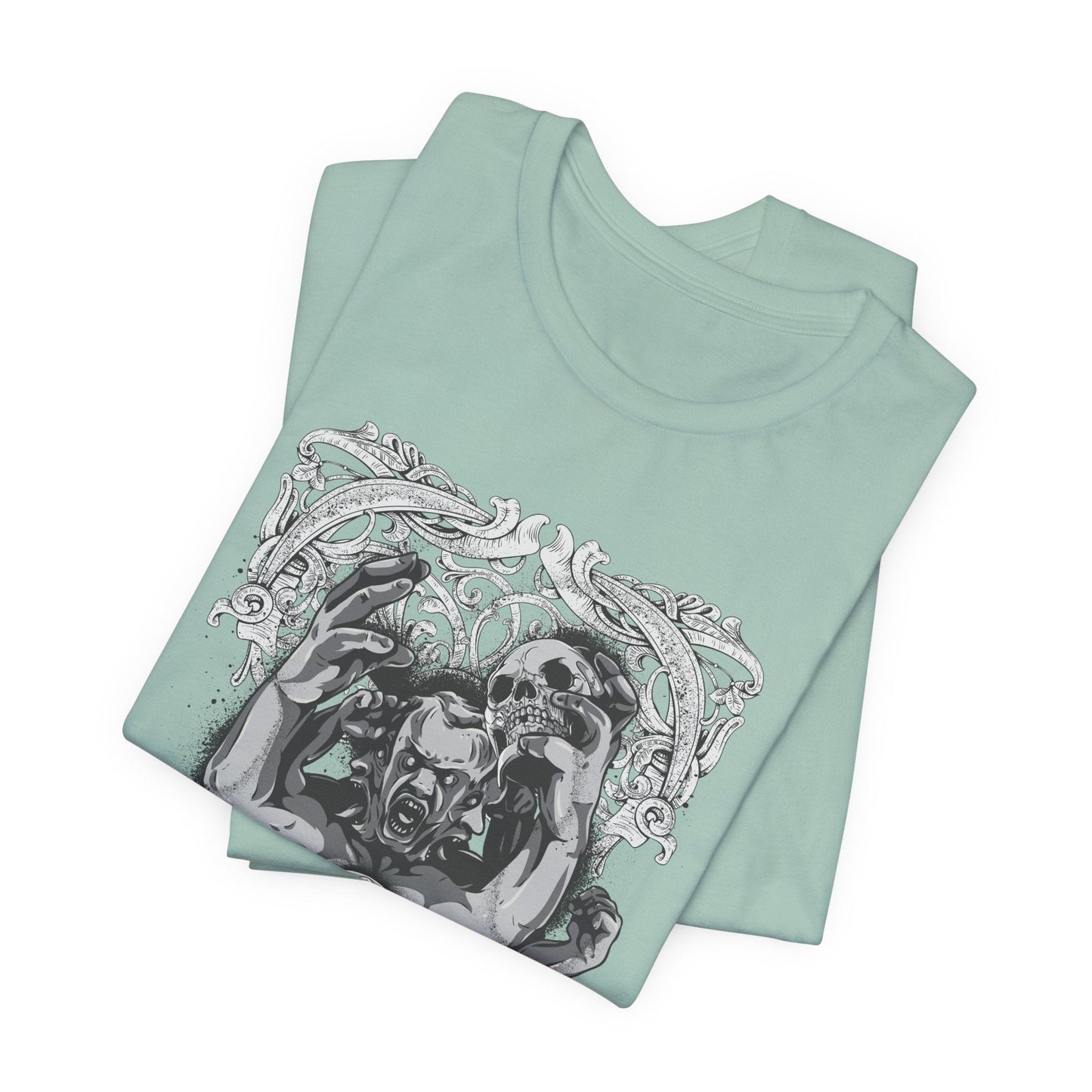 Mask Artwork Illustration Graphic Unisex Cotton T-Shirt r17