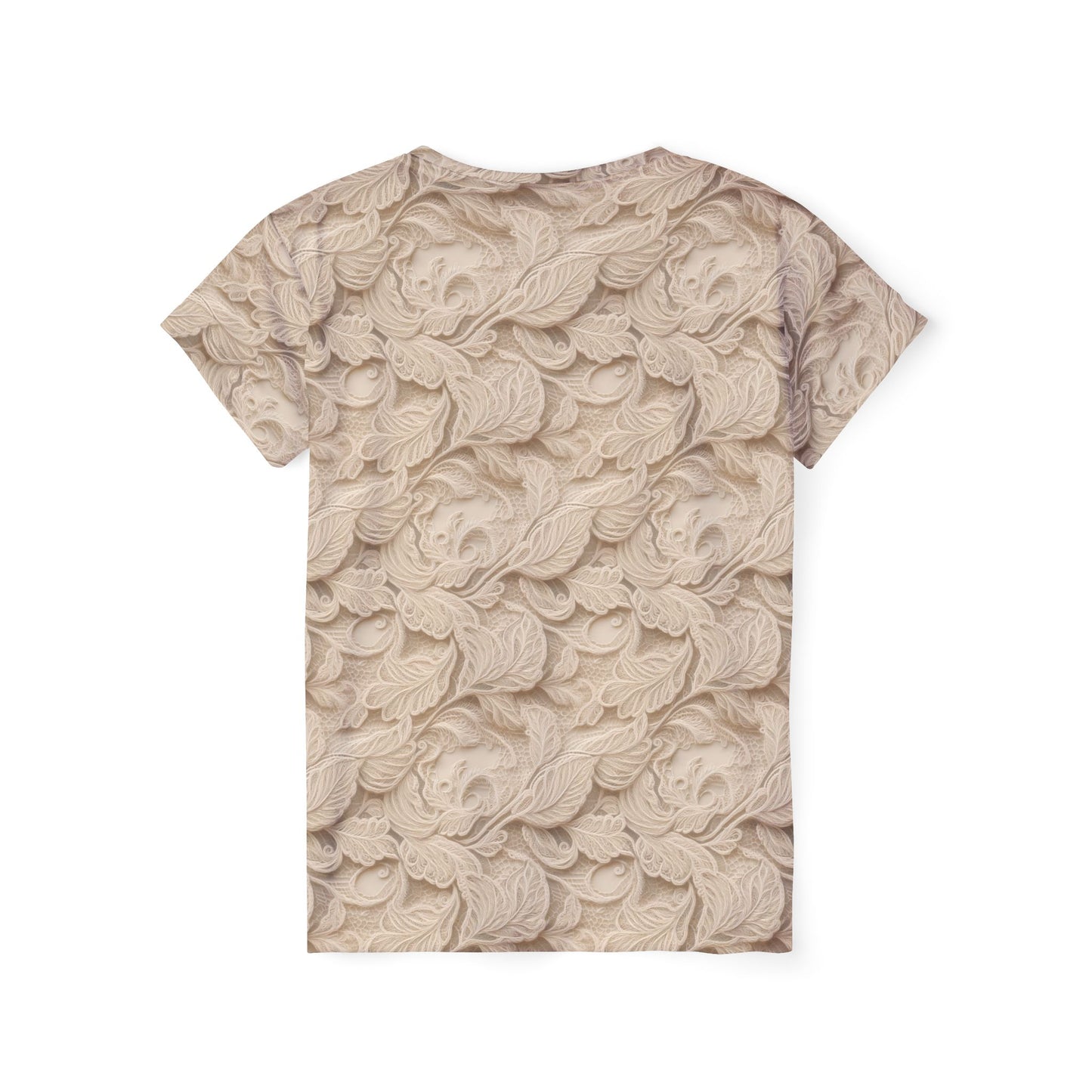 Lace Print Poly Shirt, Poly Shirt with Lace Print, Lace Shirt 68