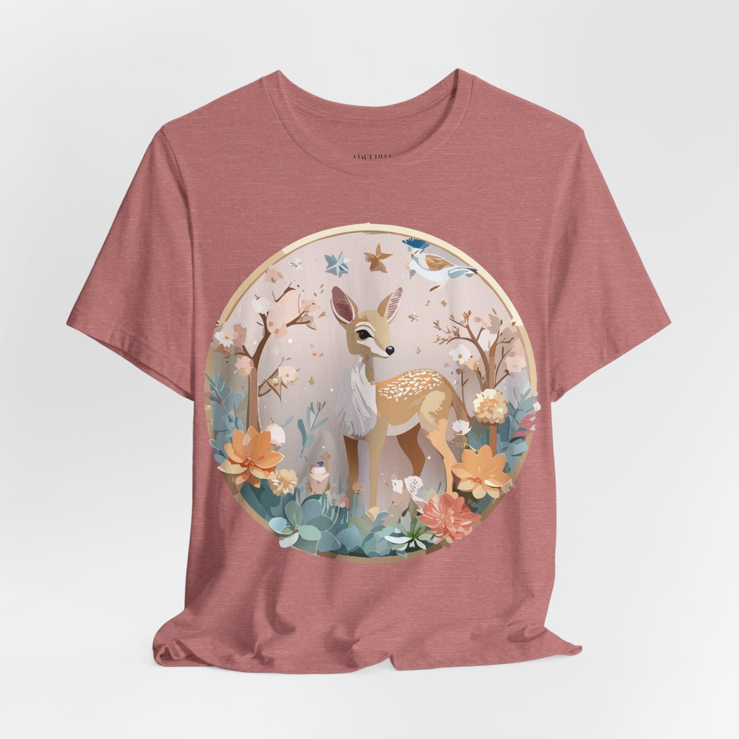 Medallion Graphic Unisex 100 Cotton Vintage Animal Medal Artwork Tee 9