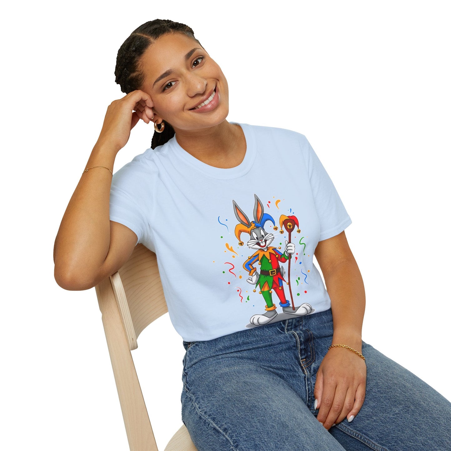 Bugs Bunny Shirt Unisex Short Sleeve T Shirt Cartoon On T Shirt Animation Tee Gildan Softstyle 64000