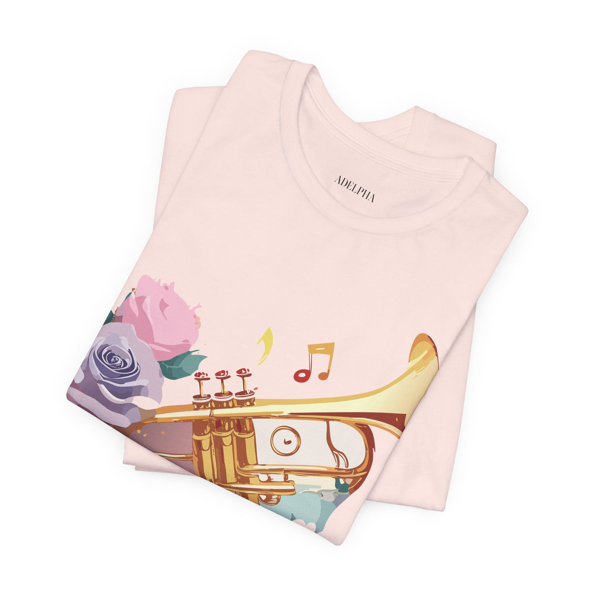 Music Graphic Unisex Cotton Bella+Canvas Tee with Art Design m164
