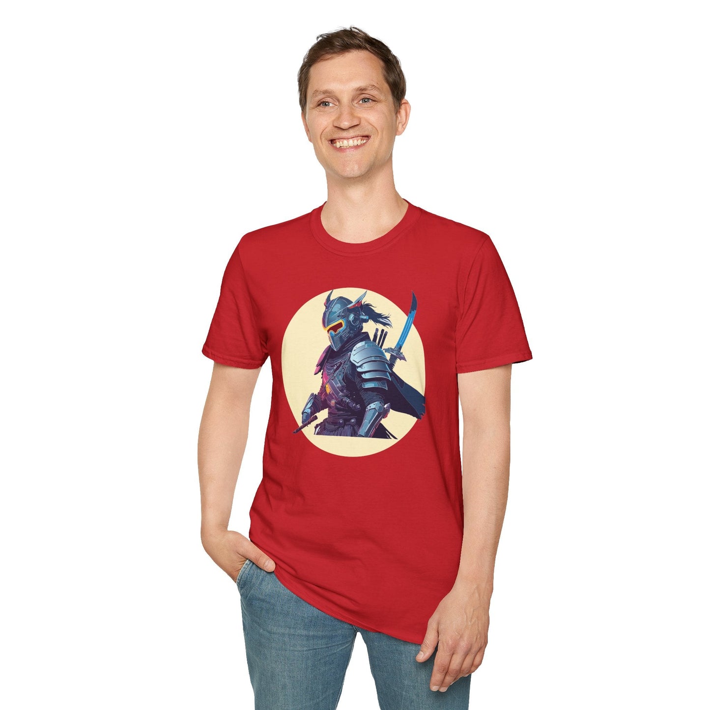 Samurai Shirt Unisex Softstyle Short Sleeve T Shirt Gildan 64000 Breathable Comfort Wear