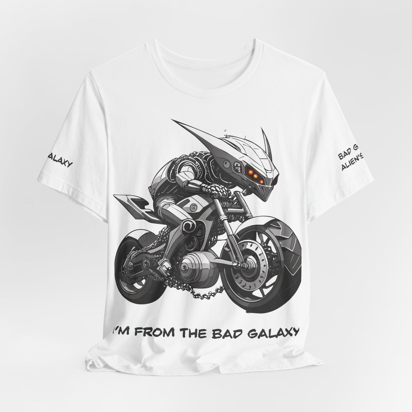 Alien Tee Shirt From Bad Galaxy Made To Order 100 Percent Cotton Lightweight Tee Made In USA