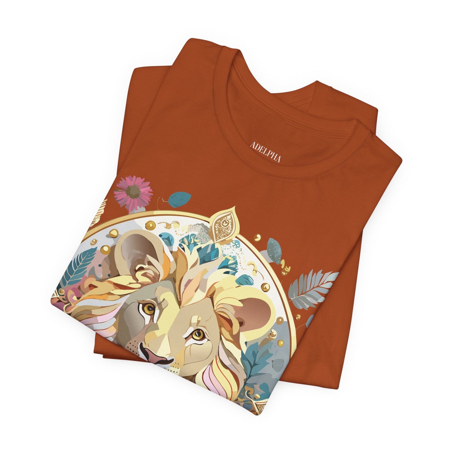 Adelpha Medallion Graphic Tee Unisex Short Sleeve Vintage Inspired Art Design Shirt