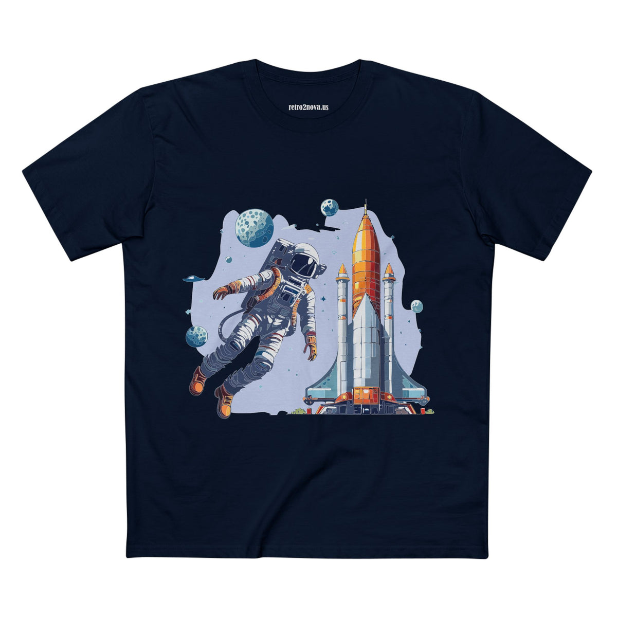 Cosmos Astronaut Graphic Tee Staple Unisex 100 Cotton Tee Shirt - CS-15