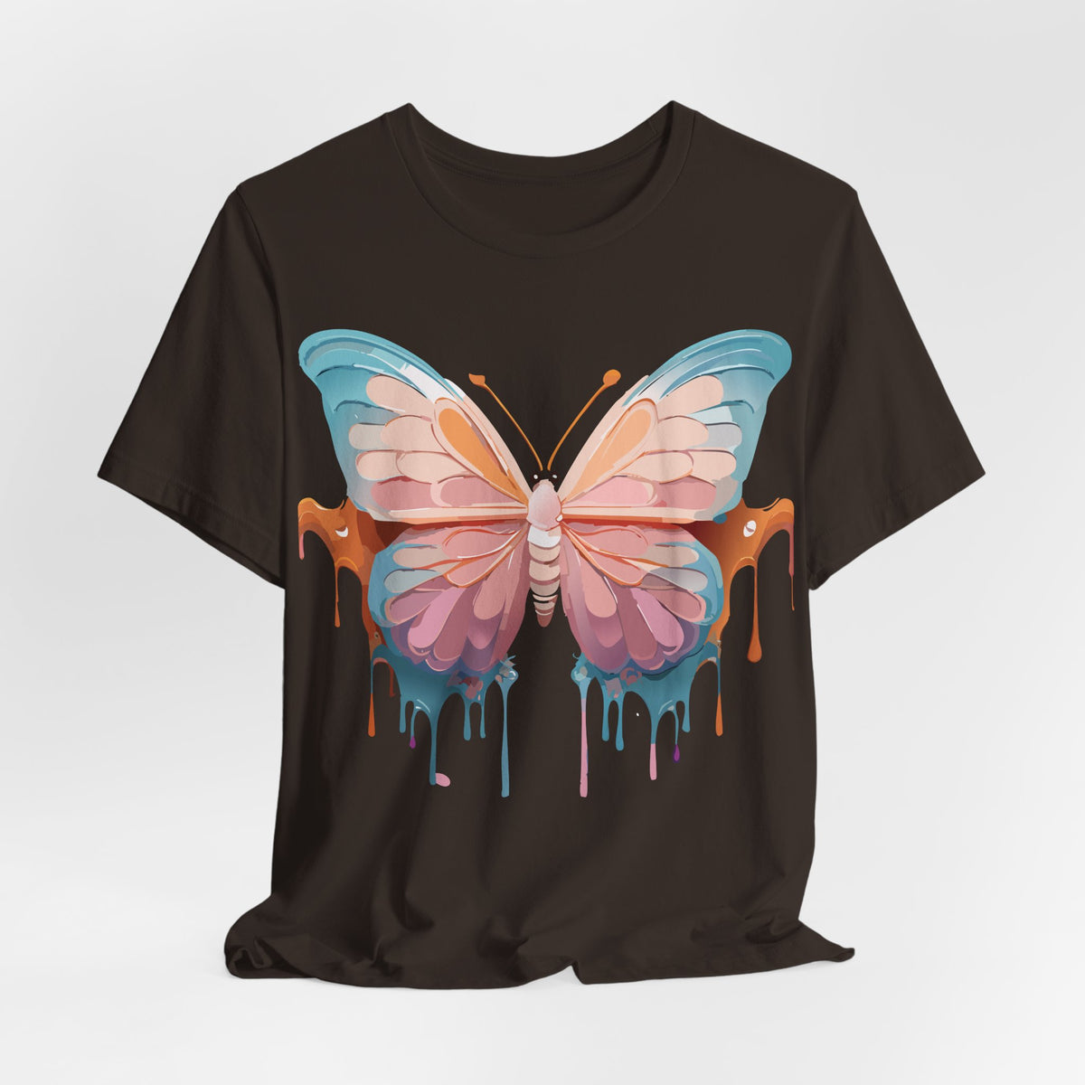 Butterfly Graphic Unisex Cotton Bella+Canvas Tee with Art Design n90
