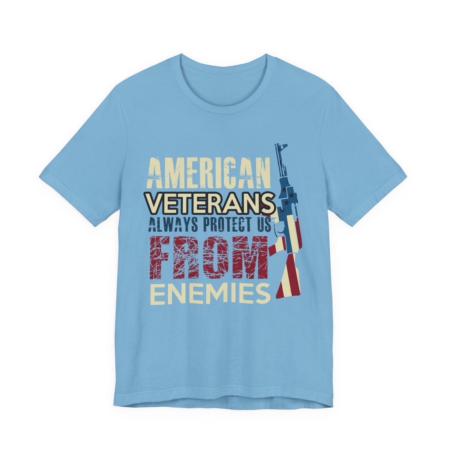 Army Veteran Patriotic Graphic Design Unisex Cotton T-Shirt v44