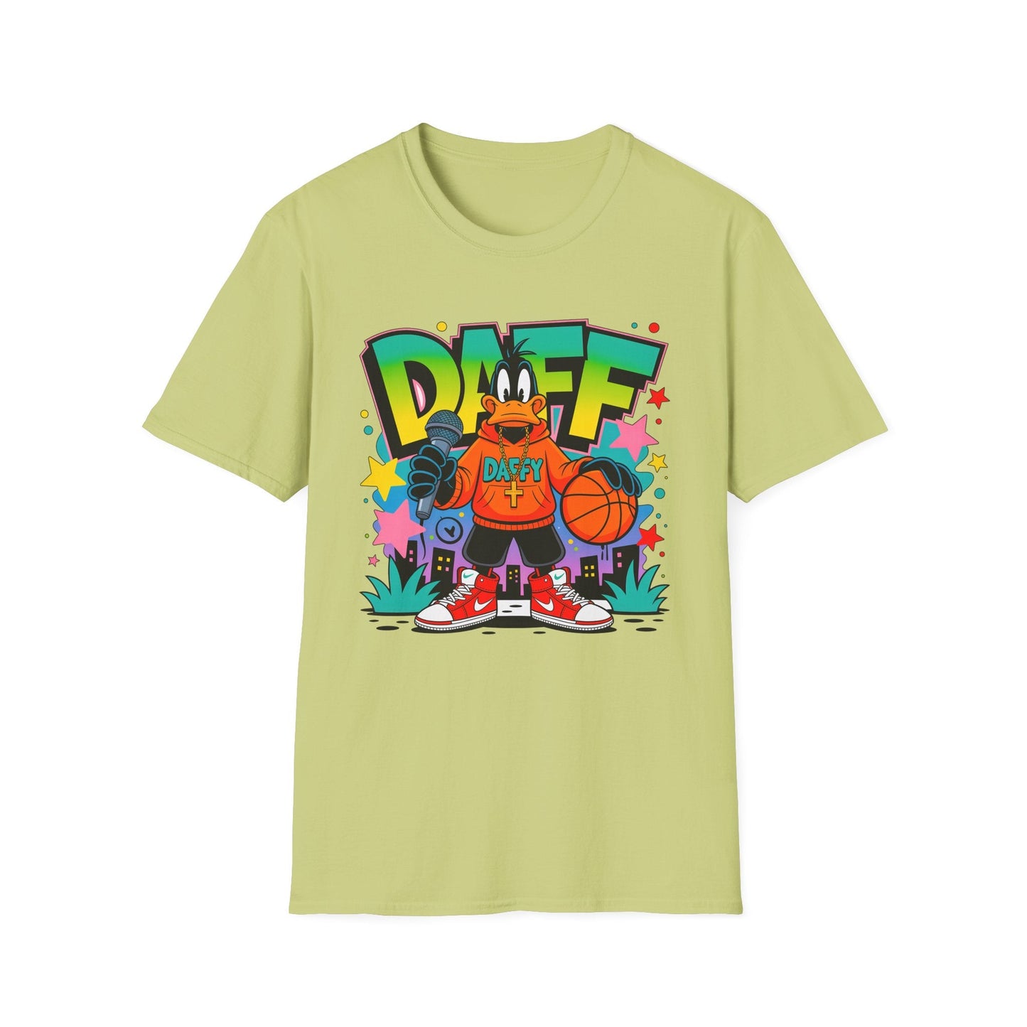 Unisex Cartoon T Shirt With Animation Design Funny Animals Tee Gildan Softstyle 64000