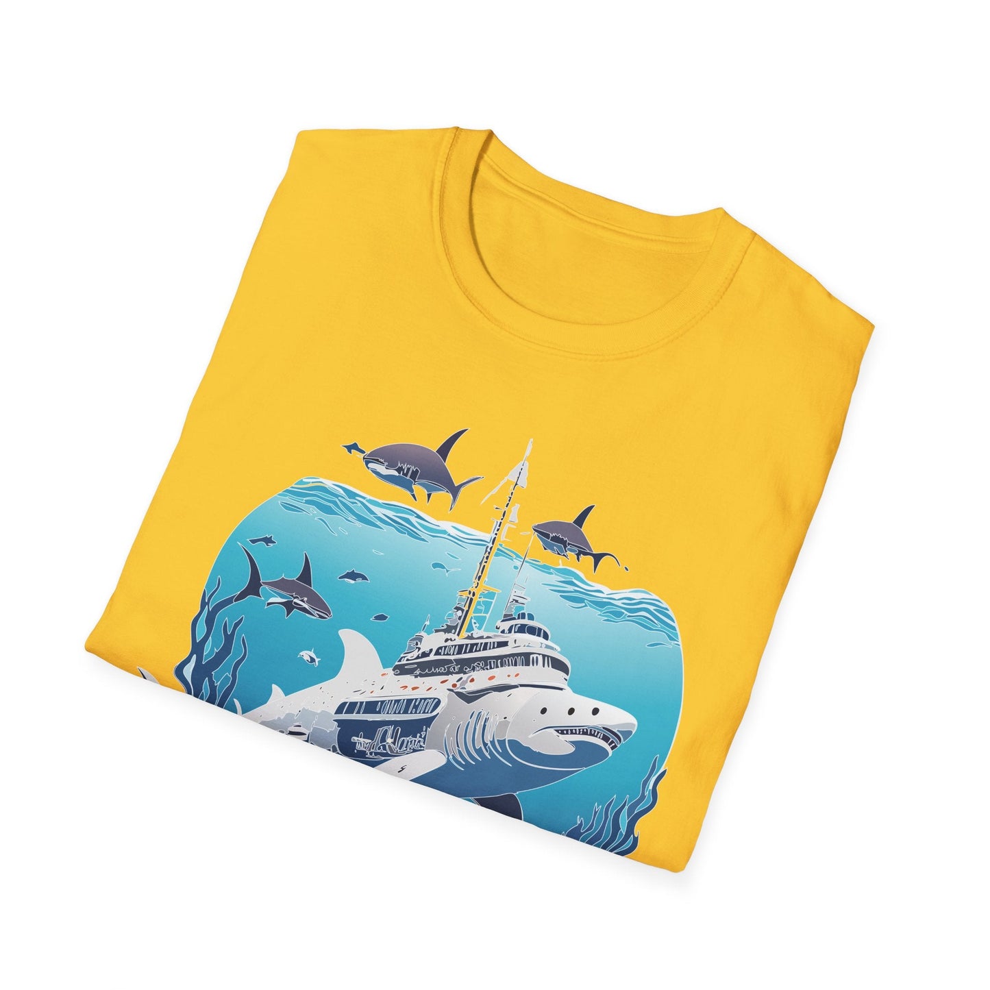Ocean Graphic Unisex Softstyle Cotton Tee 6