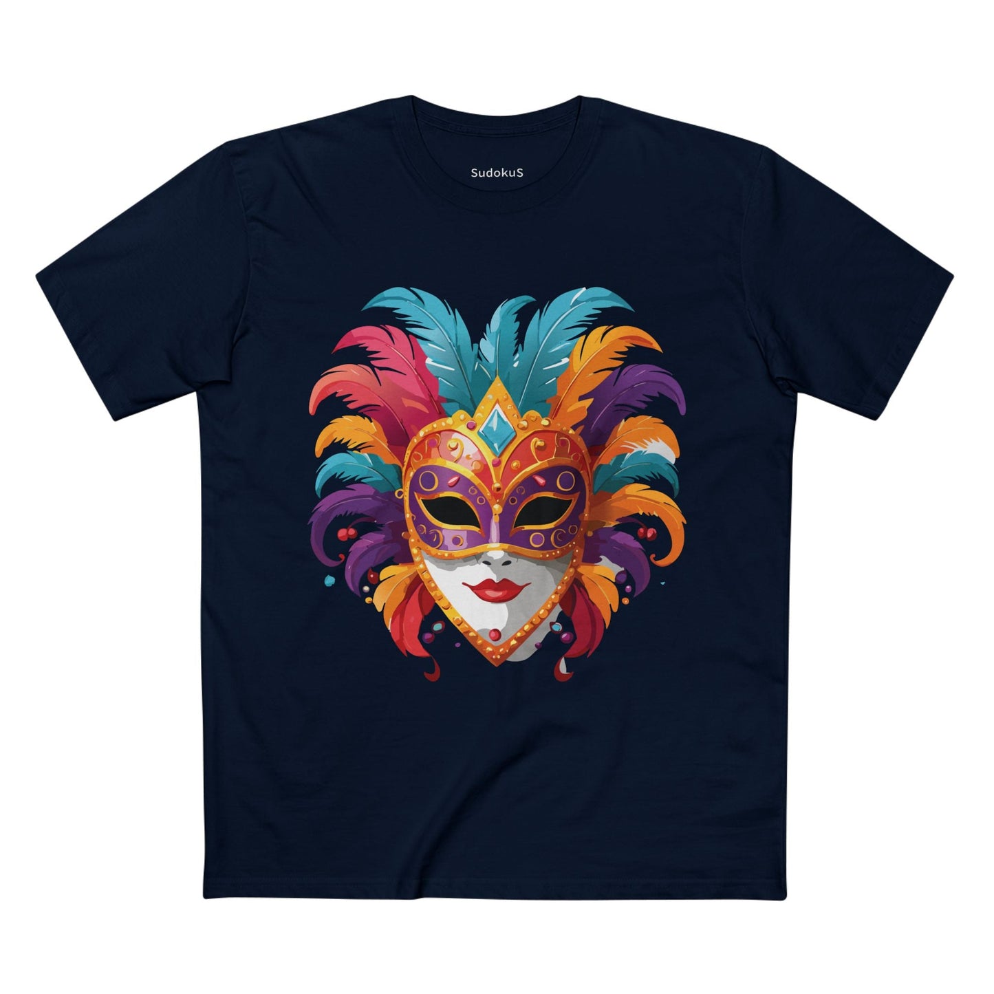 Mask Graphic Unisex 100 Cotton Staple Tee 36