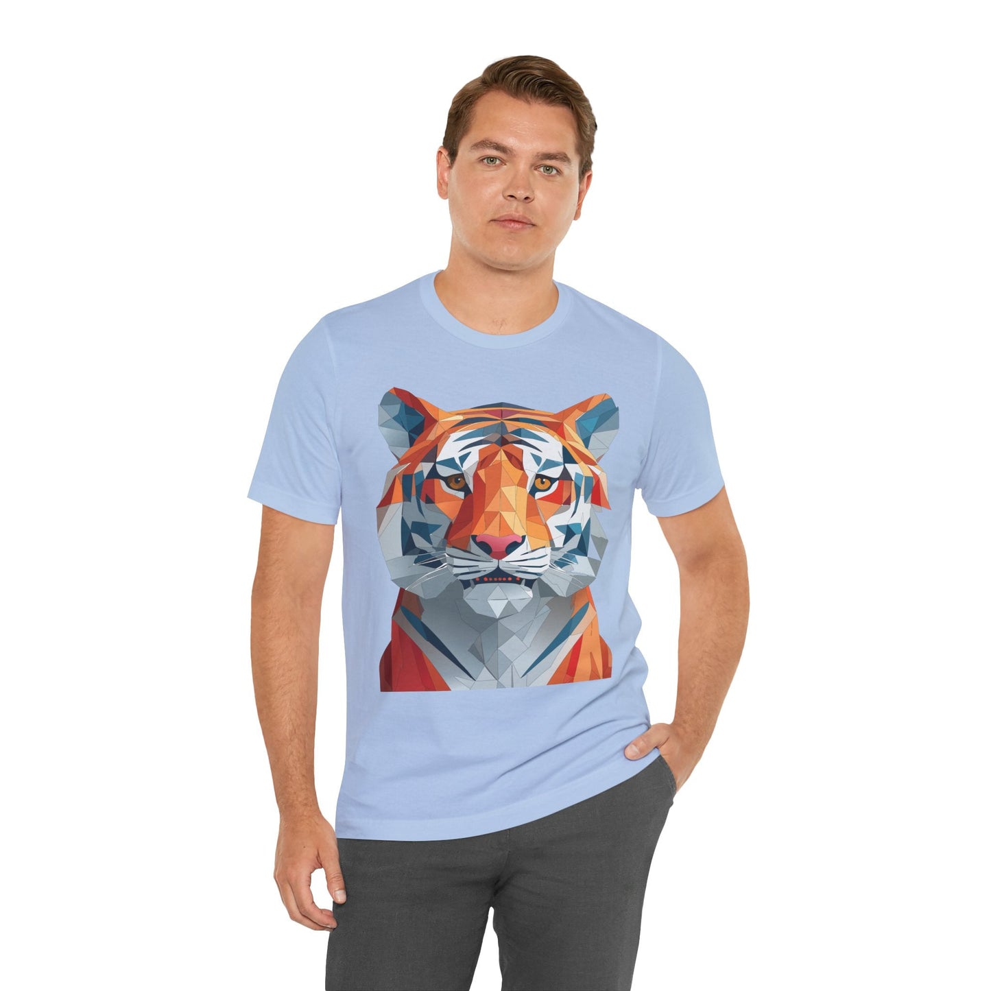 Unisex Animal Shirt With Art Design And Wildlife Theme Short Sleeve Tee For Everyday Wear