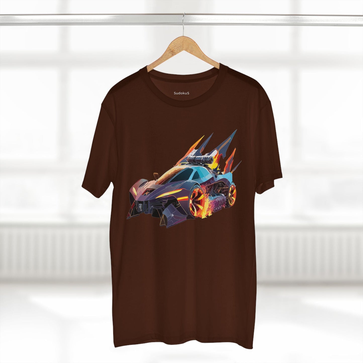 Car Graphic Unisex 100 Cotton Staple Tee 1