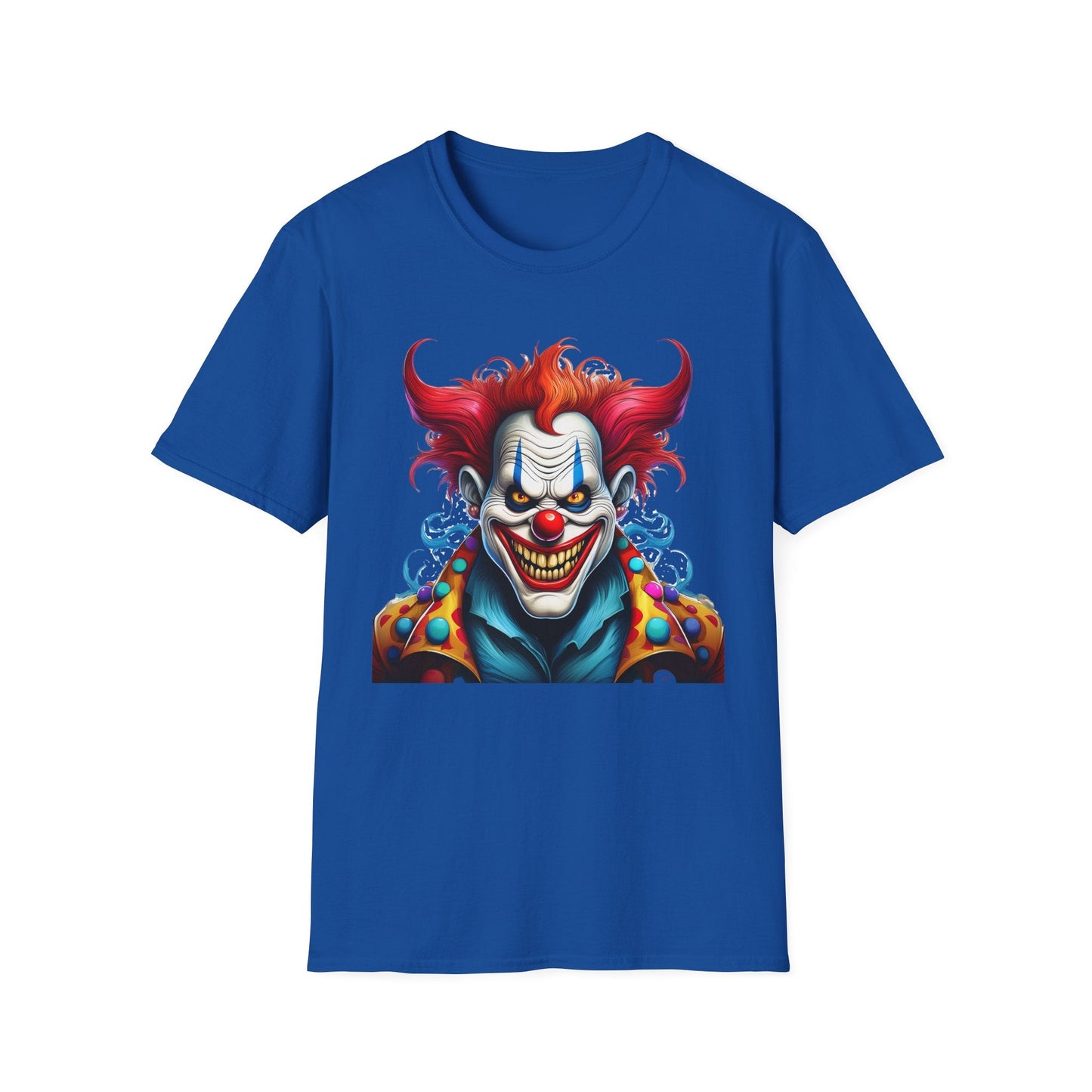Clown Shirt Unisex Tee Circus Shirt Funny Man Shirt Scary Man Tee 100 Percent Cotton Gildan 64000