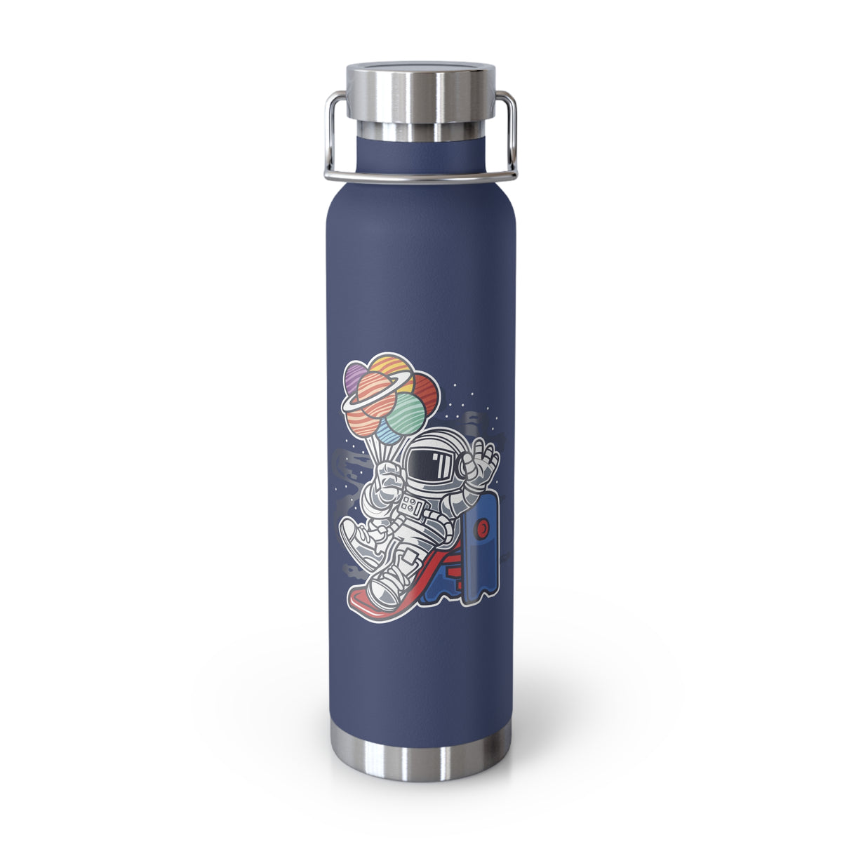 22oz Copper Insulated Water Bottle with Cartoon Design - CV56