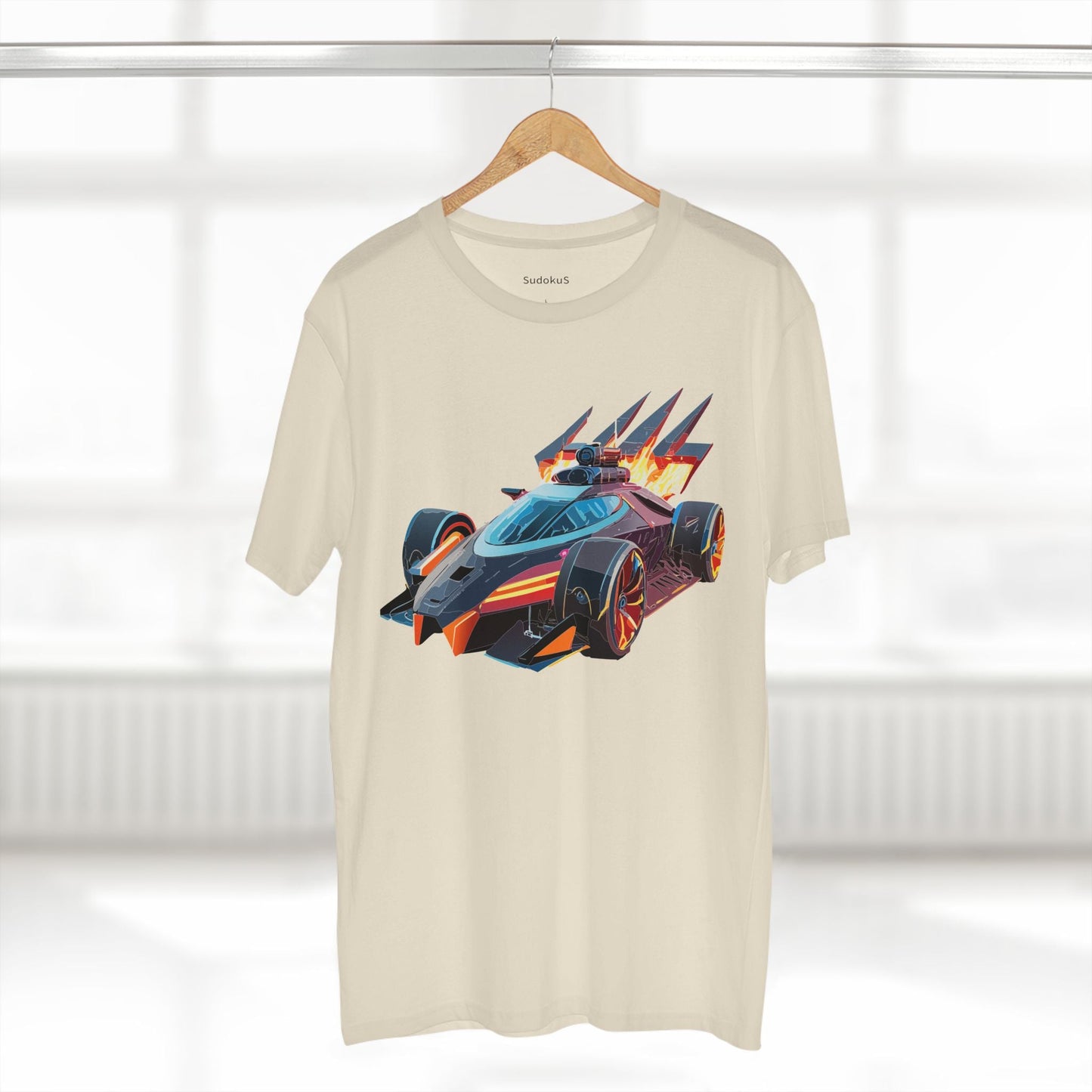 Car Graphic Unisex 100 Cotton Staple Tee 4