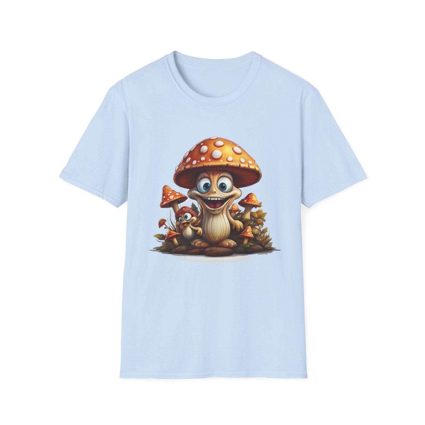 Mashroom Tee Shirt Unisex Softstyle 64000 Comfortable Mushroom Shirt With Funny Fungus Design