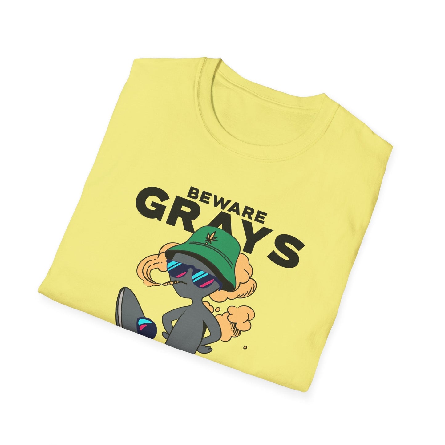Funny Aliens UFO Graphic Unisex Cotton T-Shirt  18