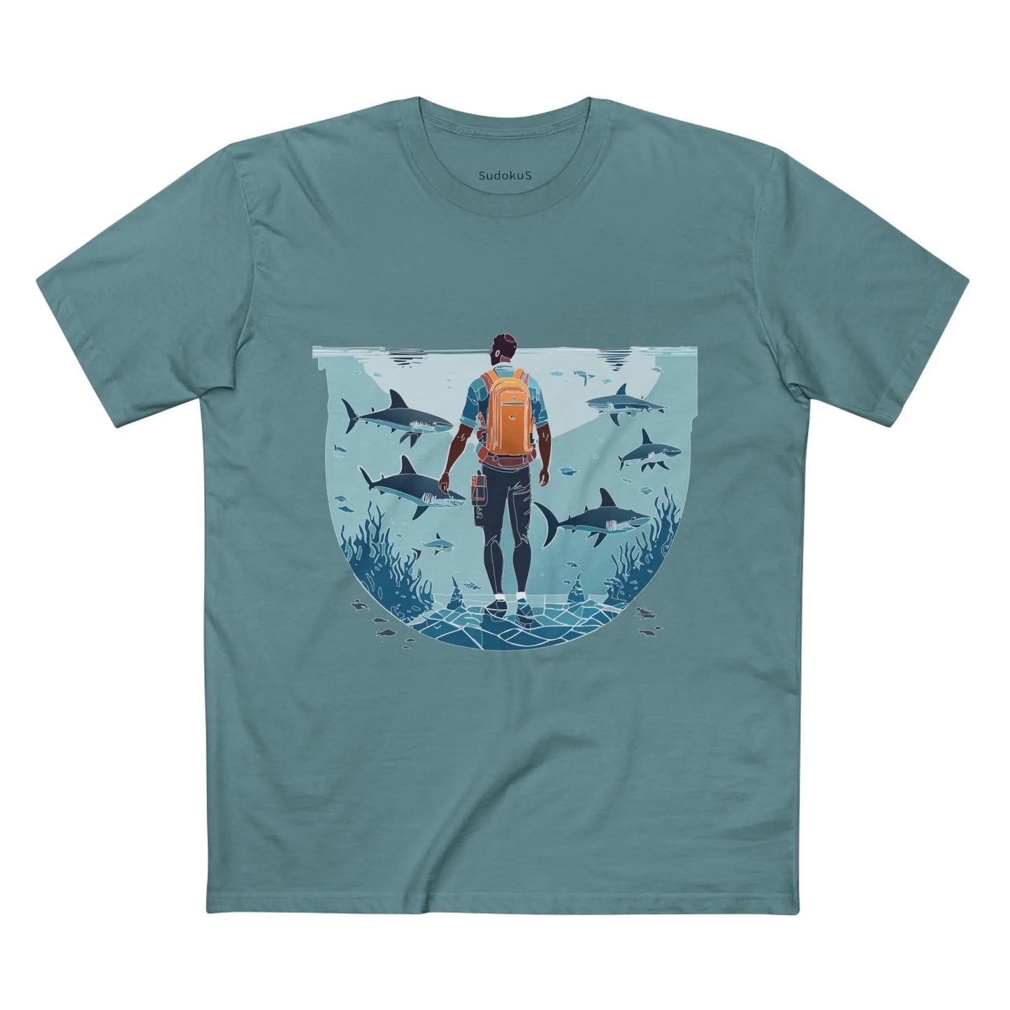 Ocean Coast Graphic Unisex 100 Cotton Staple Tee 7