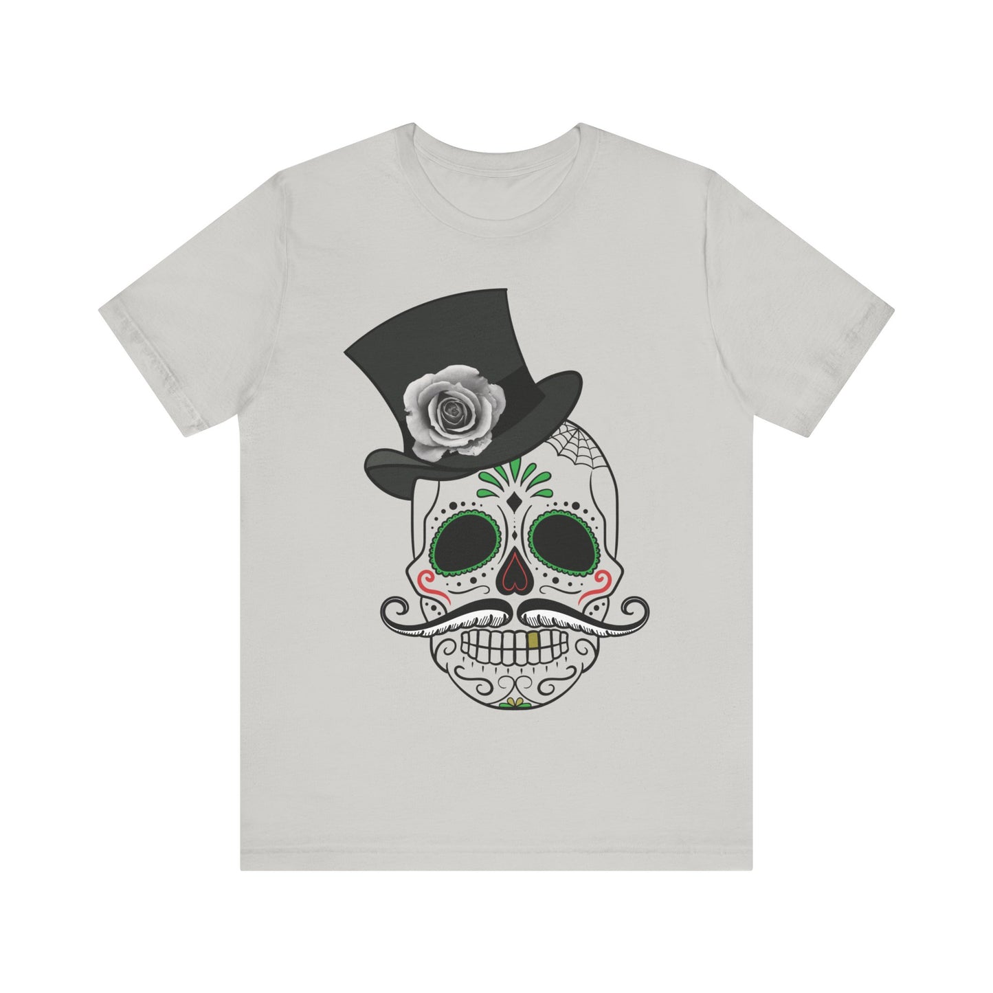 Unisex-T-Shirt aus Baumwolle mit Totenkopf