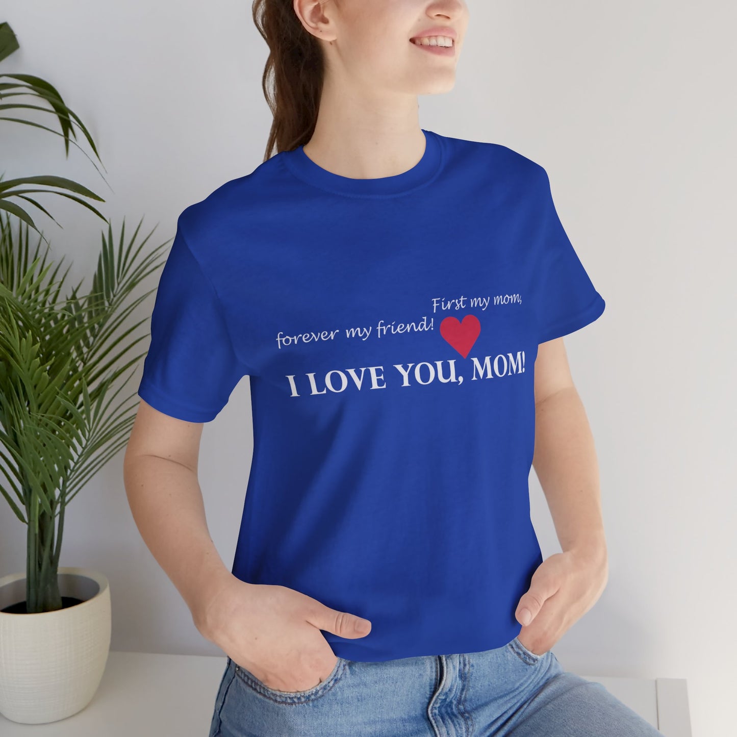 T-shirt unisexe en coton avec signature de maman