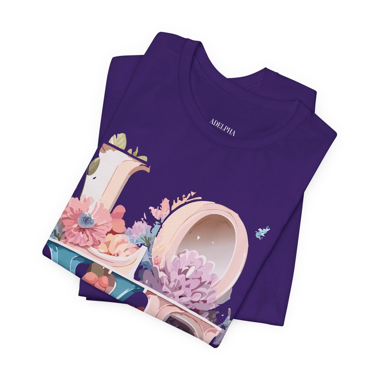 Valentine Graphic Tee Unisex Short Sleeve Premium Art Design By Adelpha Vintage Illustration