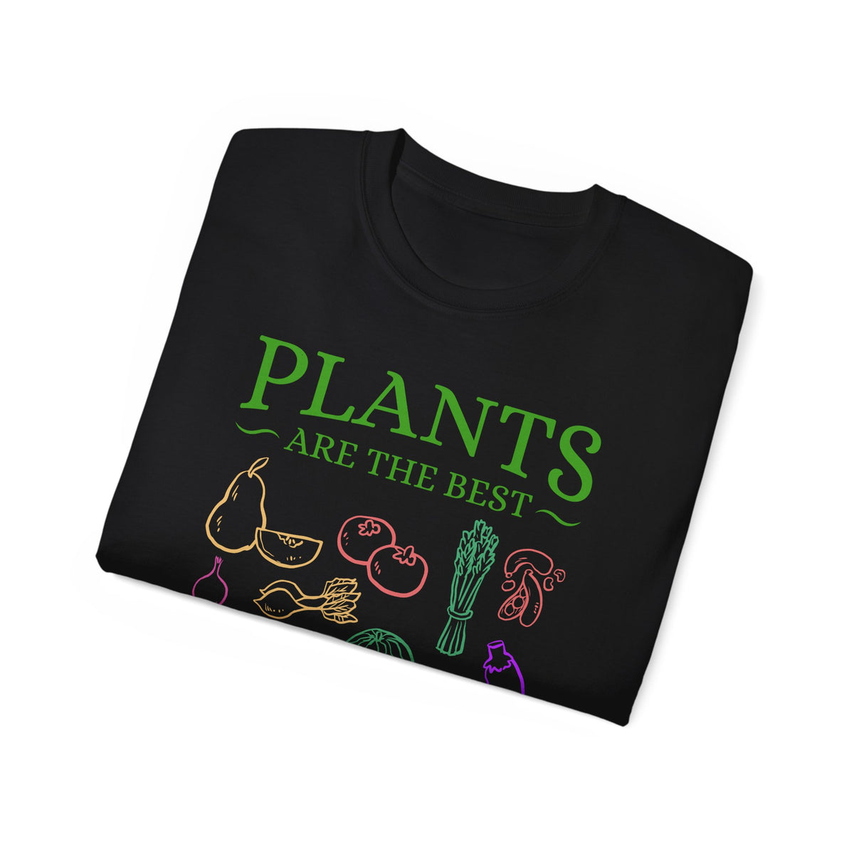 Plants Are the Best Medicine T-Shirt | Vegetable Line Art, Herbal Wellness Tee