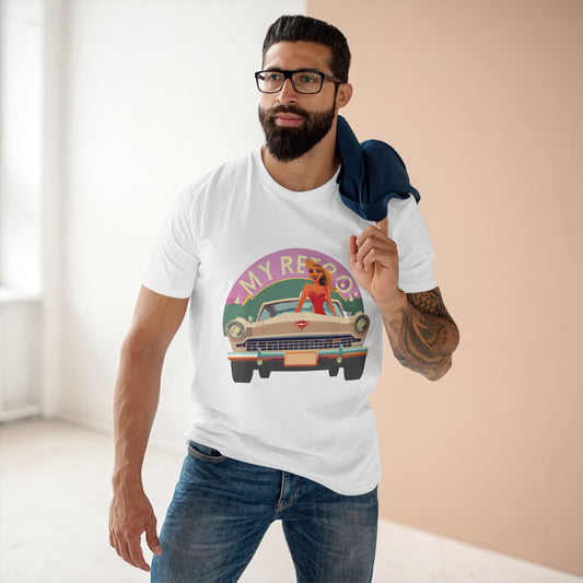 Retro Vintage Car Graphic Unisex 100 Cotton Tee 22