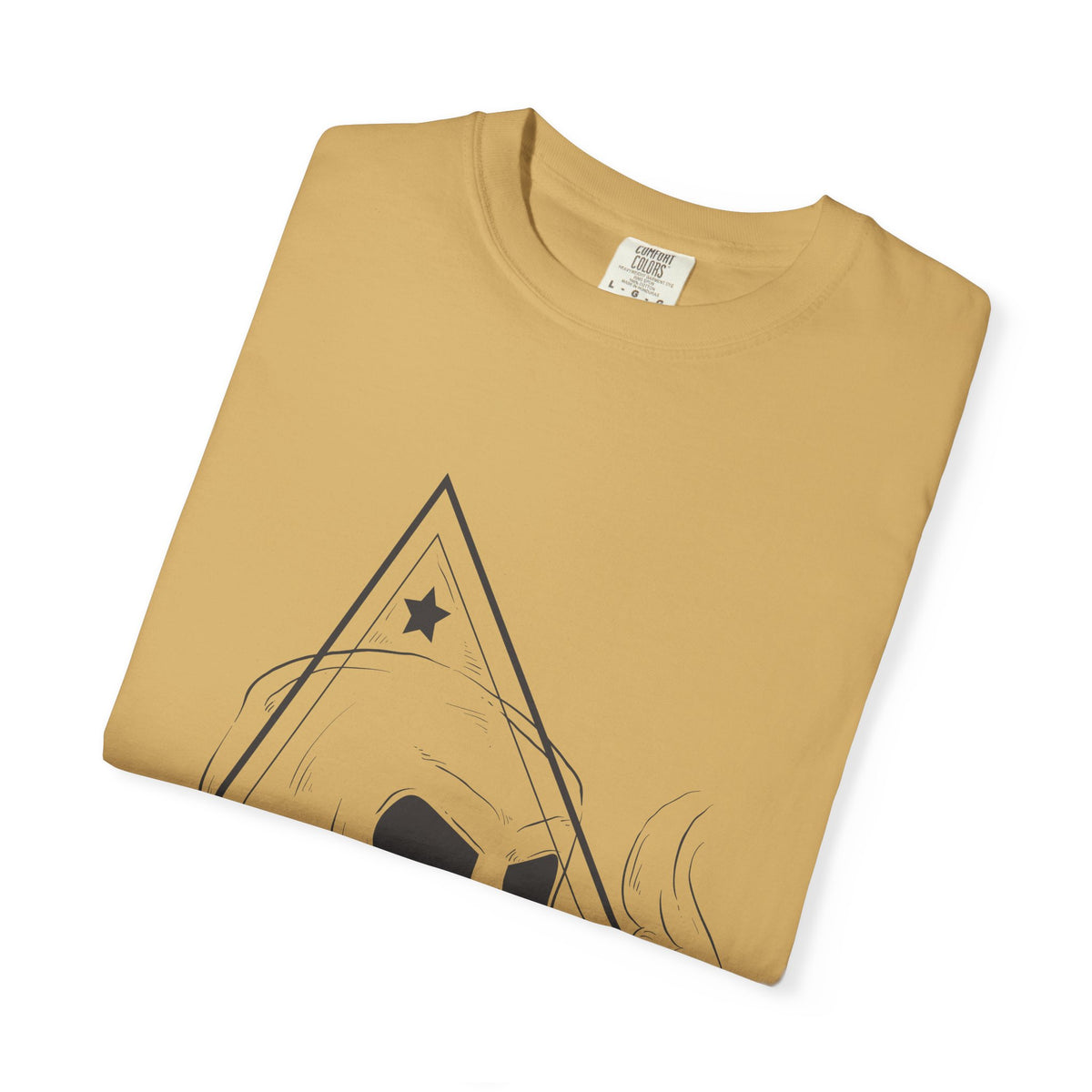 Unisex Cotton Short Sleeve T-Shirt with Skull Graphic Design