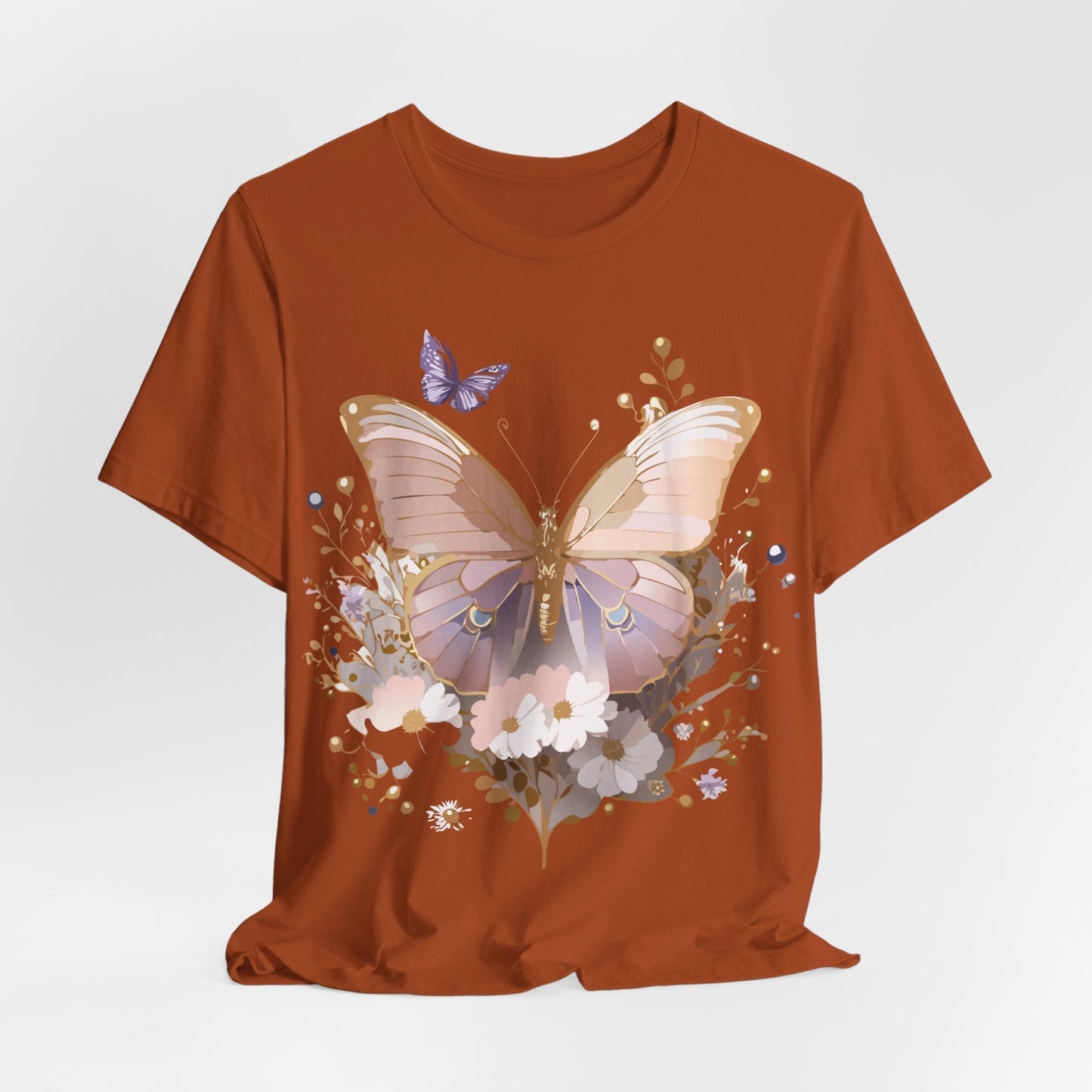 Butterfly Graphic Tee From Adelpha Unisex Short Sleeve Vintage Artwork