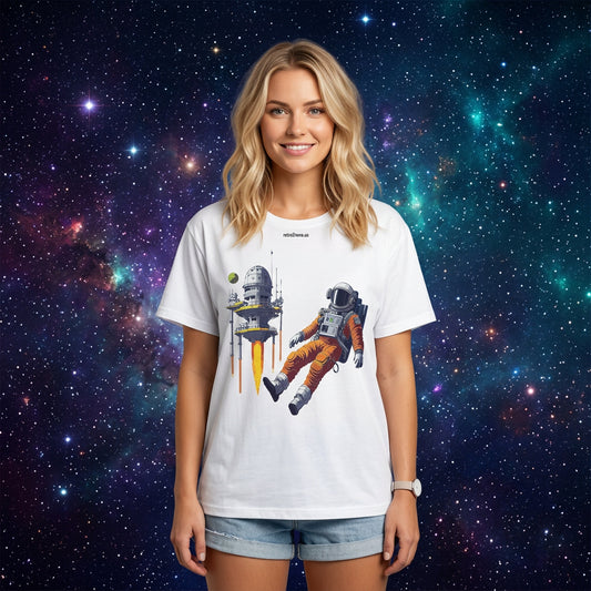 Cosmos Astronaut Graphic Tee Staple Unisex 100 Cotton Tee Shirt - CS-6