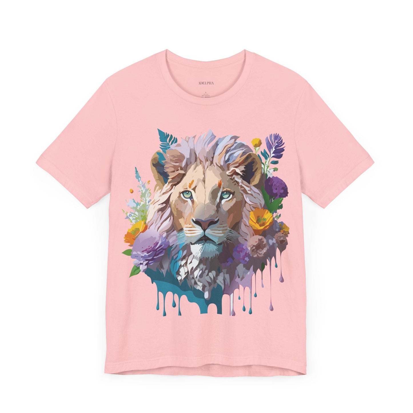 Lion Graphic Unisex 100 Cotton Vintage Animal Artwork Tee 3