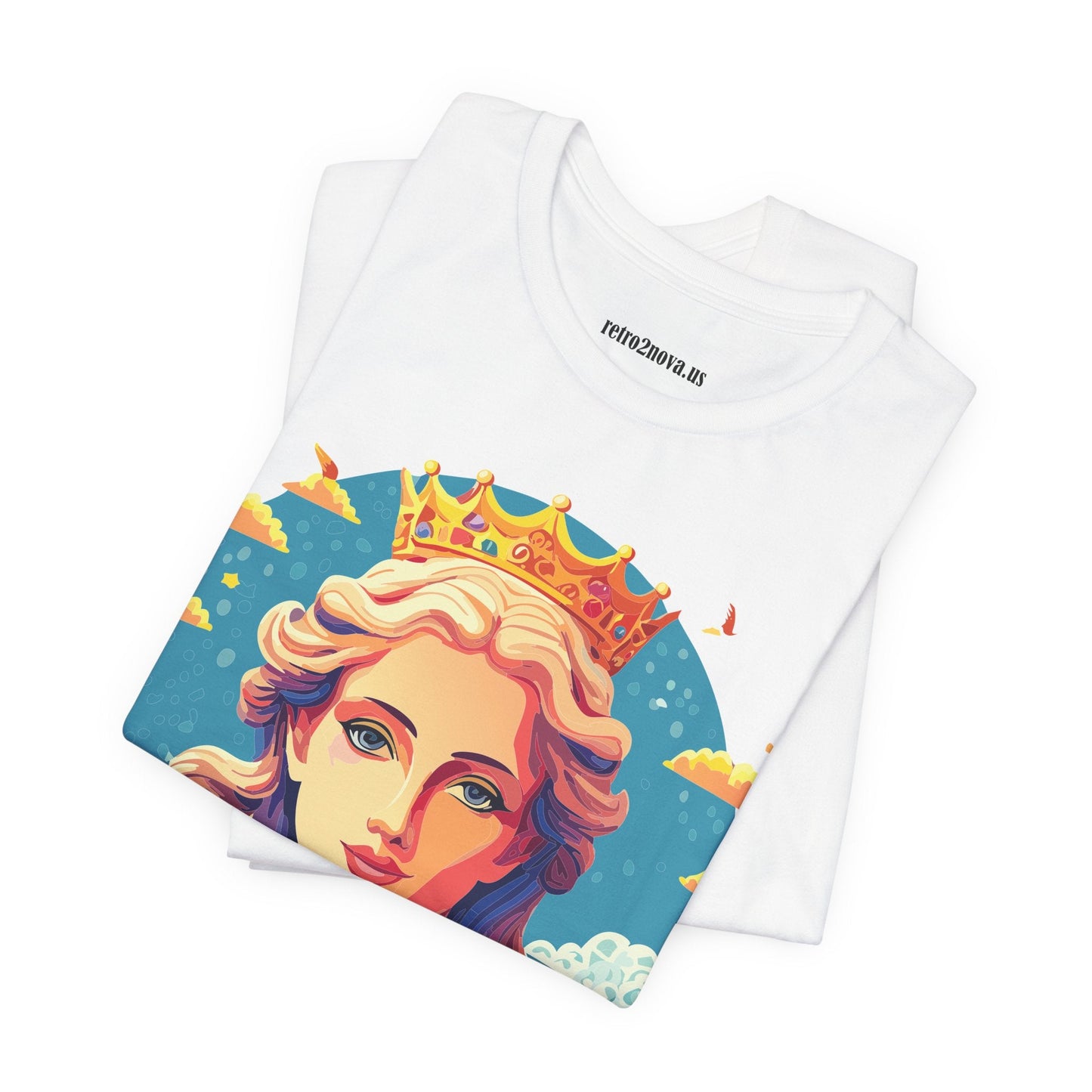 Goddess Venus Graphic Tee Unisex Cotton Short Sleeve Shirt With Original Retro2Nova Artwork