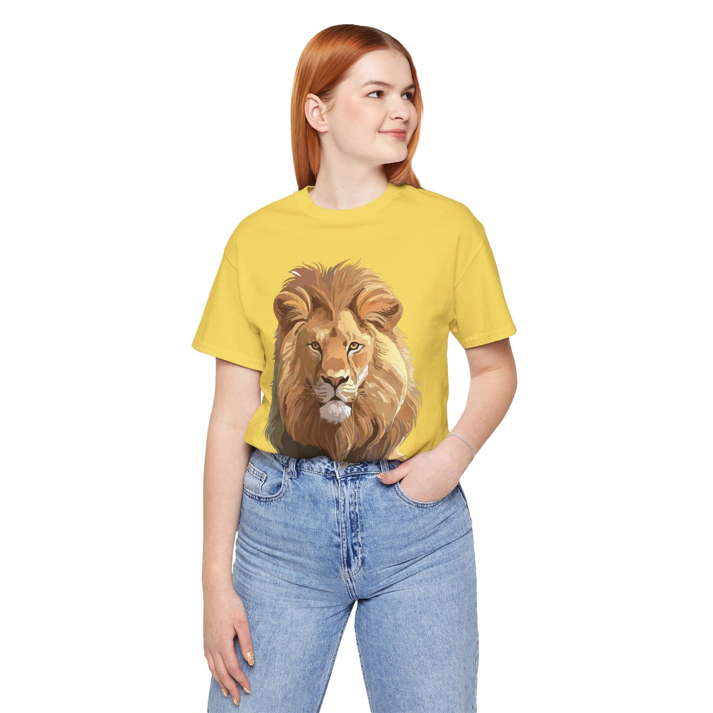 Unisex Animal Art Tee Shirt With Wild Animals Design Gildan 64000 Softstyle Cotton
