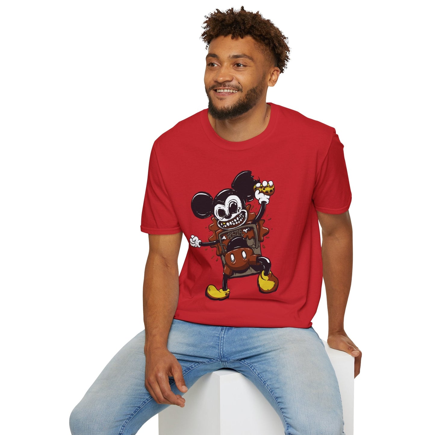 Cartoon T Shirt Animation Tee Unisex Gildan Softstyle 64000 100 Percent Cotton Comfort
