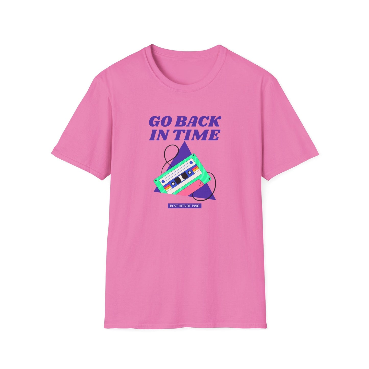 Retro Go Back In Time Cassette T-Shirt Unisex Cotton