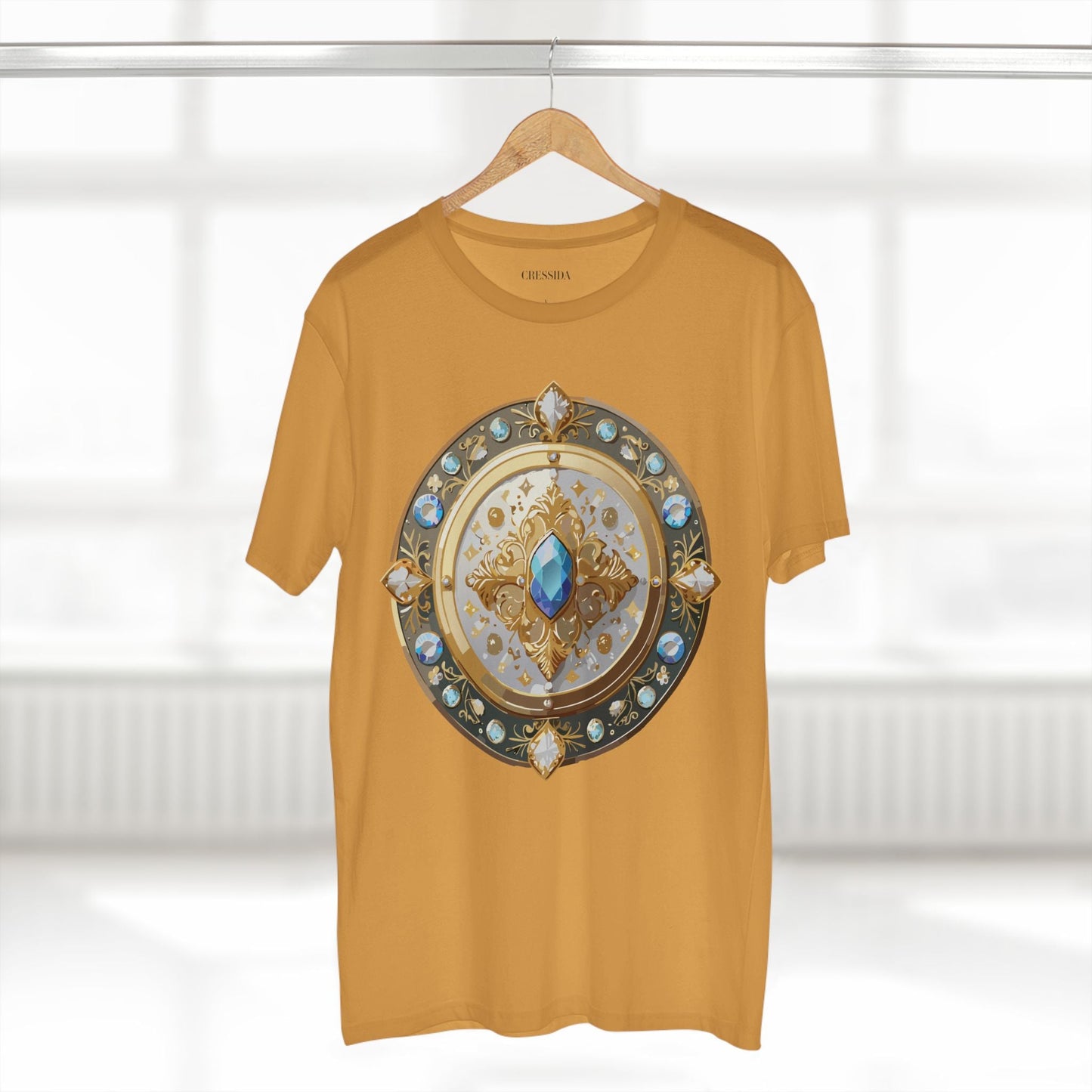 Medallion Graphic T-Shirt Unisex 100 Cotton With Gold Art Design Medal Tee 18