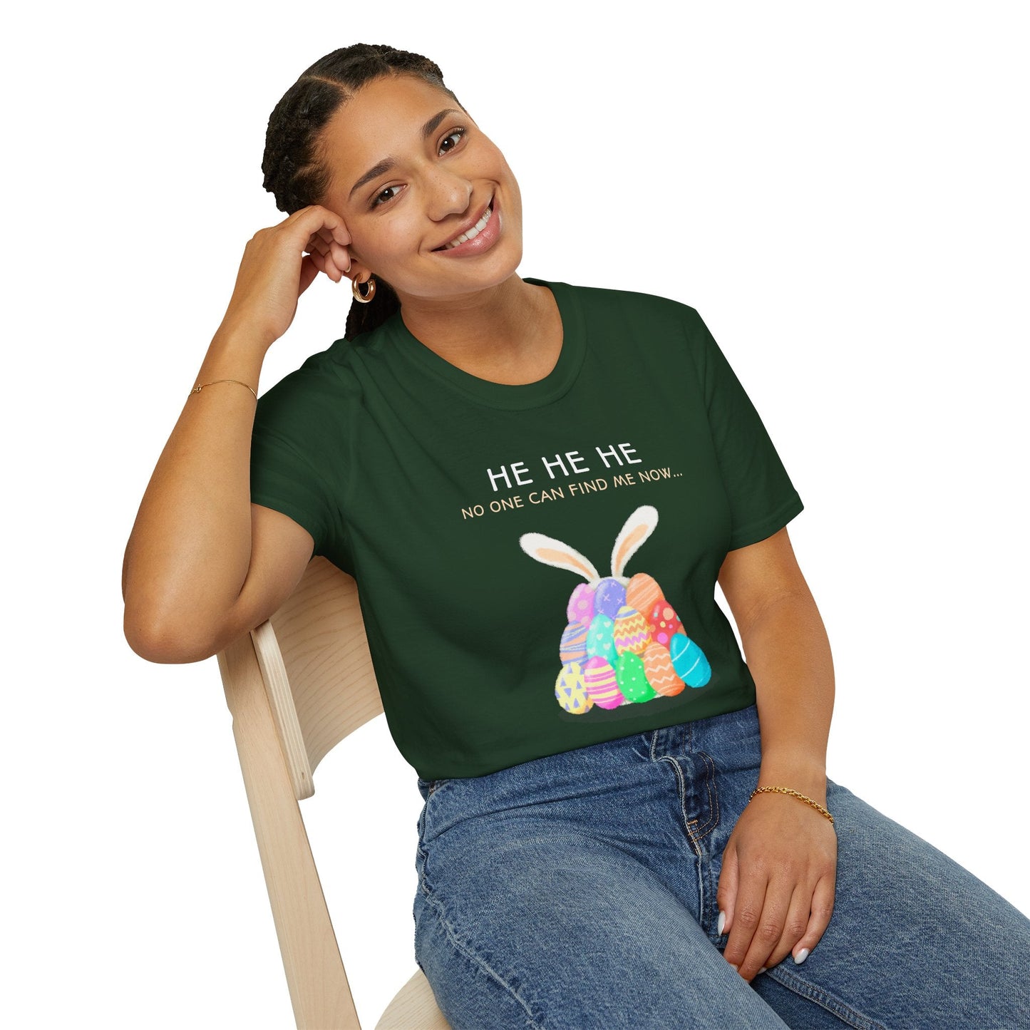Easter Egg T Shirt Unisex Softstyle 100 Percent Ring Spun Cotton Easter Design Tee