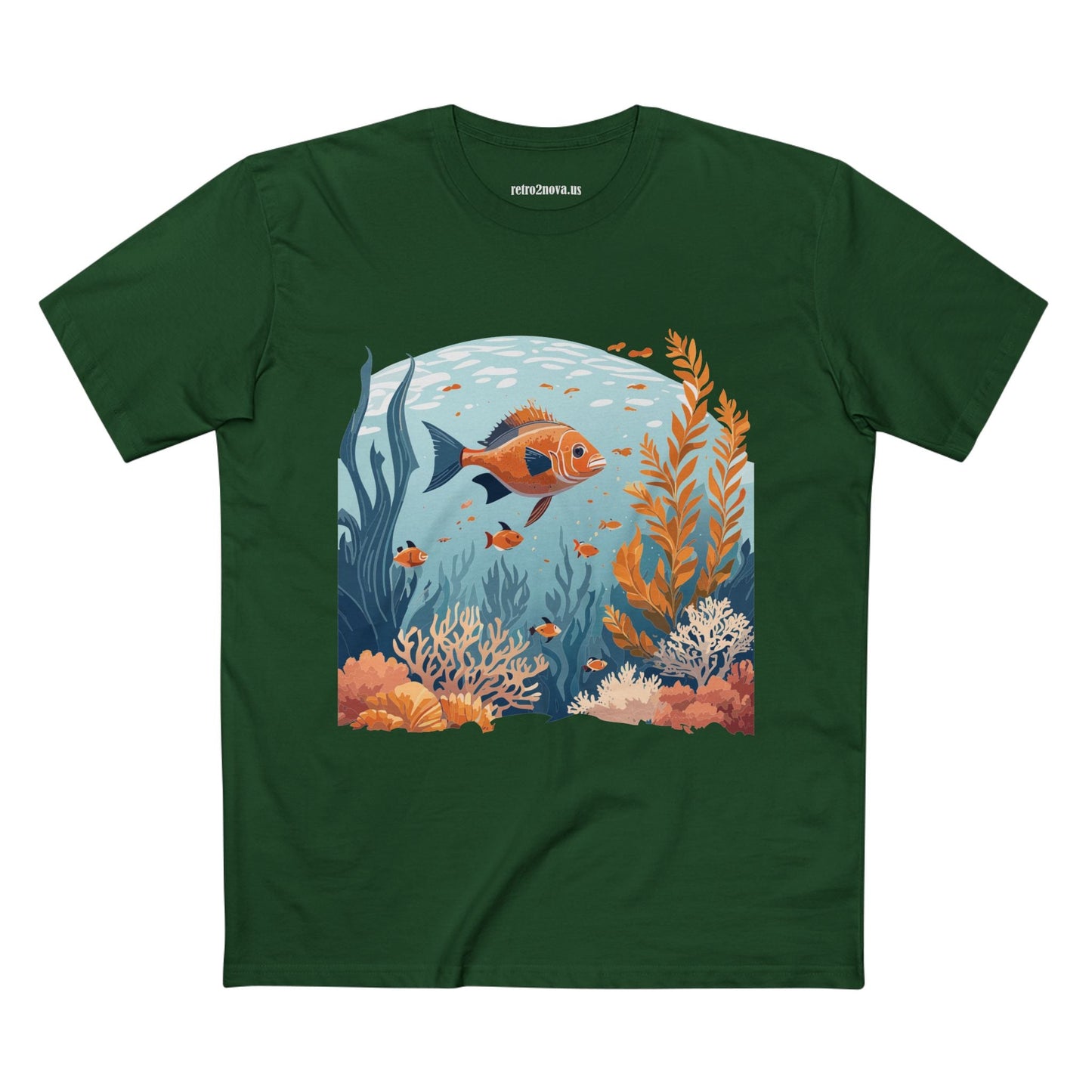 Ocean Shirt Ocean Pacific Premium Cotton Tee With Original Art Design From Retro2Nova Art Collection
