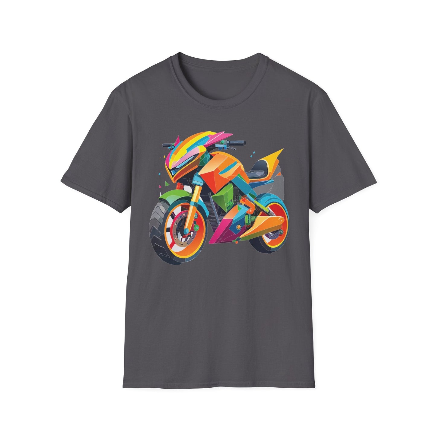 Unisex Bike T Shirt Moto Shirt MTB T Shirt With Art Design Softstyle Cotton Tee For Enthusiasts