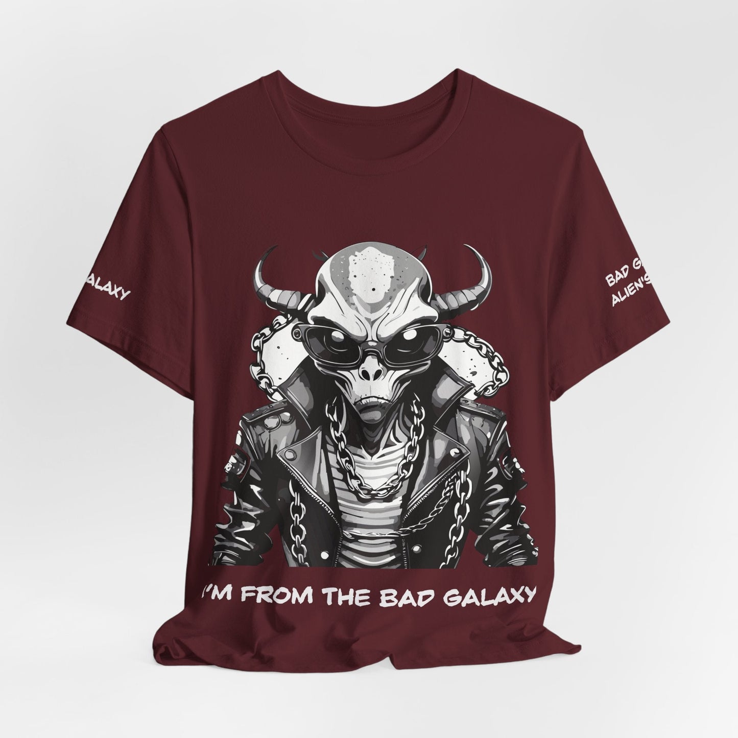 Alien Tee Shirt From Bad Galaxy 100 Cotton Made To Order With Eco Friendly Inks Free Shipping