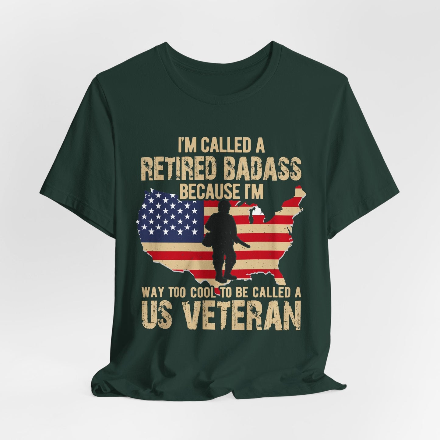 Army Veteran Patriotic Graphic Design Unisex Cotton T-Shirt v22