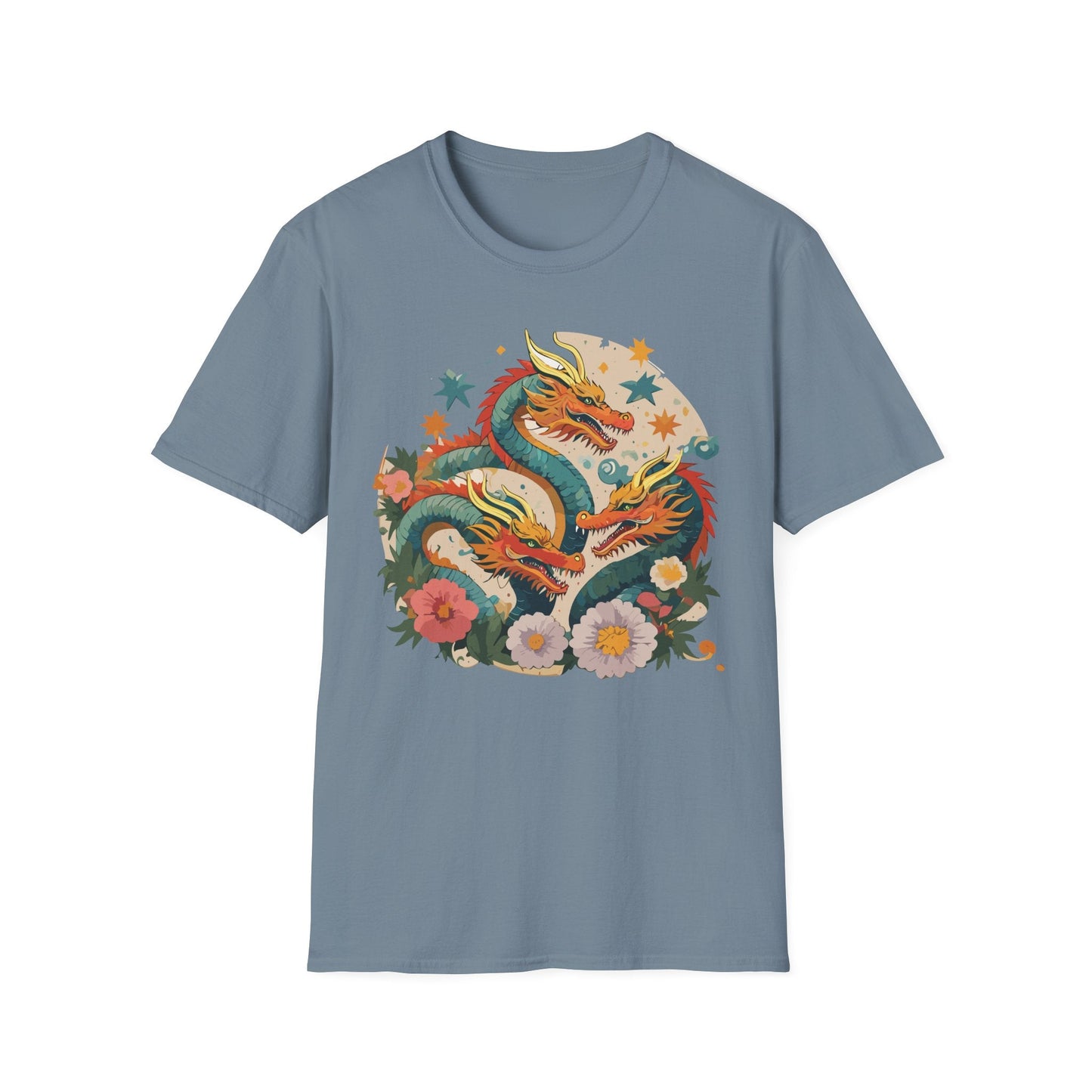Dragon Graphic Unisex 100 Cotton Tee with Animal Artwork Design 10