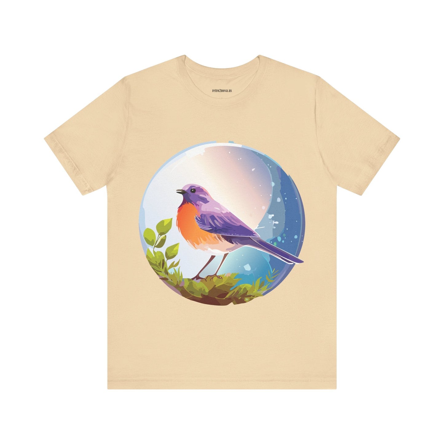 Unisex Animals And Bird Shirt Graphic Cotton T Shirt With Original Retro2Nova Art Premium Short Sleeve Tee