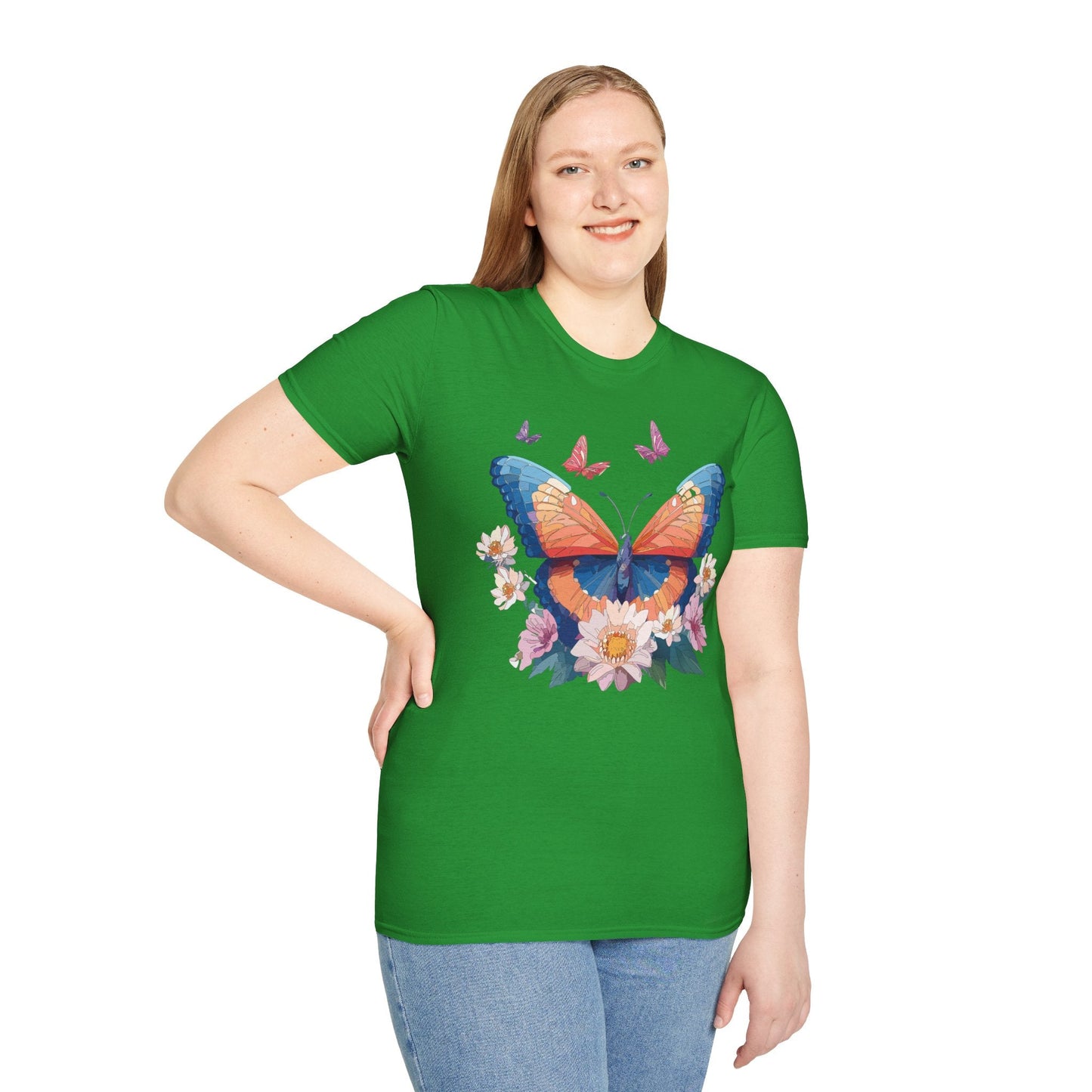 Monarch Butterfly Unisex Softstyle Tee Gildan 64000 Lightweight Breathable 100 Cotton Tee